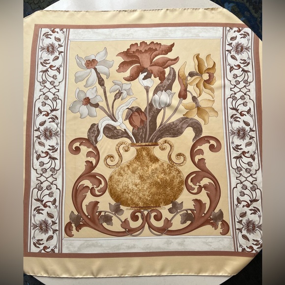 Vintage Loewe Silk Scarf—34” Square - Picture 15 of 16